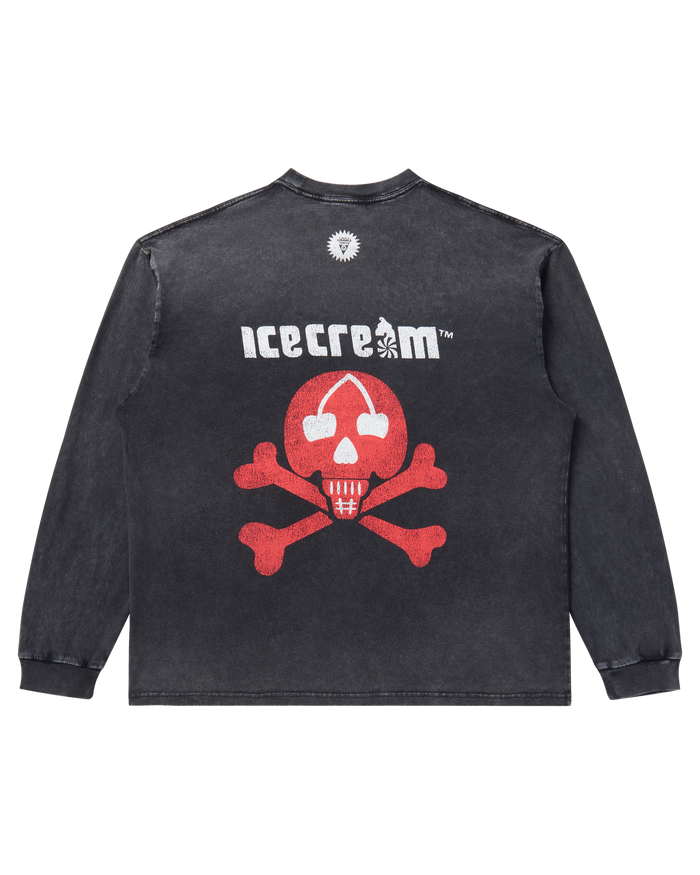 Damaged Cotton LS T-Shirt Icecream