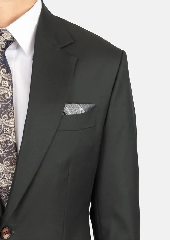 Dark Green Twill Suit