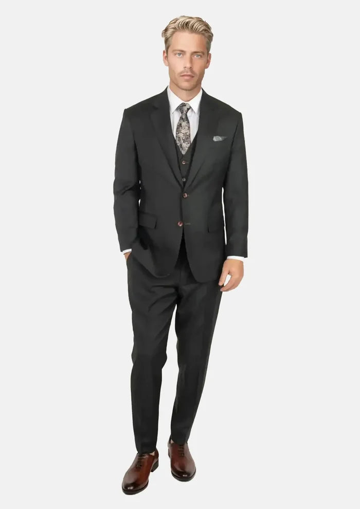 Dark Green Twill Suit
