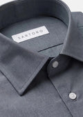 Dark Grey Ultrasoft Bamboo Shirt - SARTORO