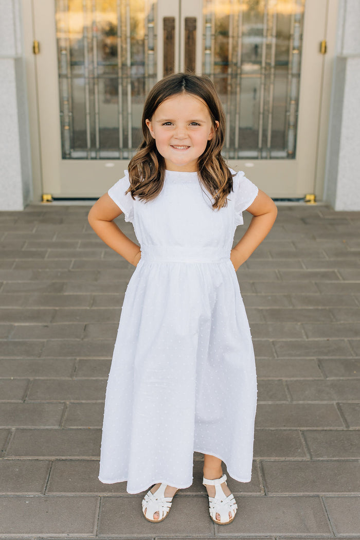 girl in white dress