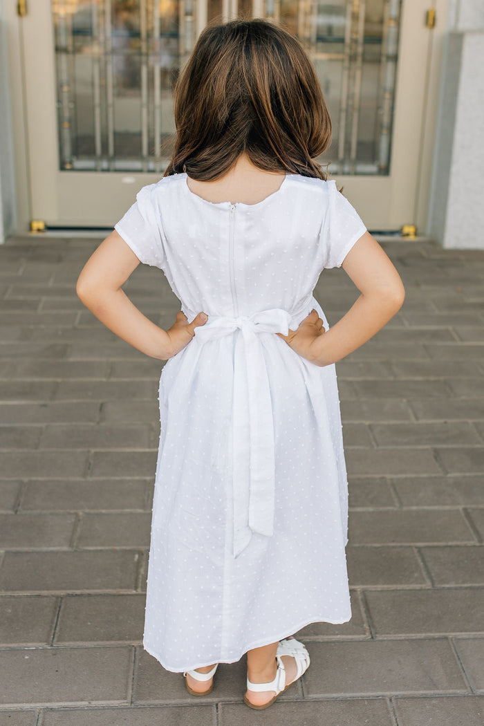 girl in white dress