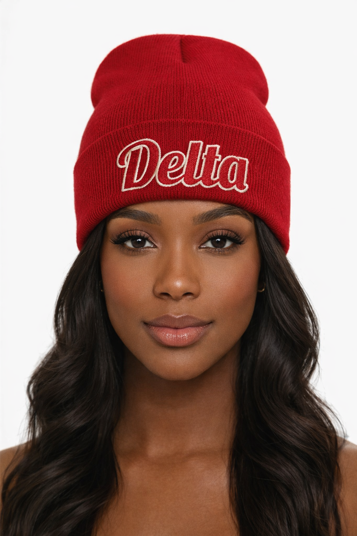 Delta Crimson Beanie