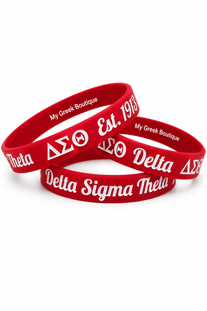 Delta Red Silicone Bracelet