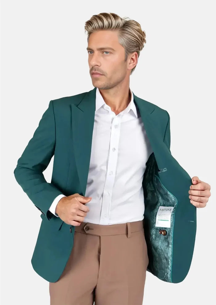 Diamantia Teal Stretch Jacket