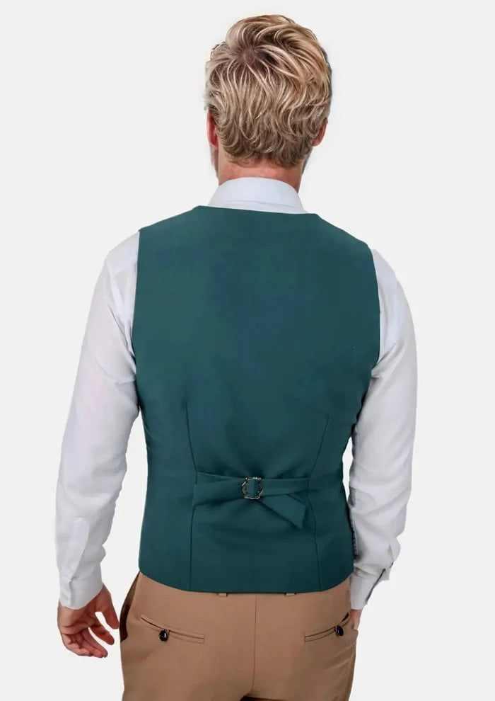 Diamantia Teal Vest - SARTORO