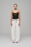 "DOWN TO EARTH" WIDE LEG JEAN WASHED GREY - 032c