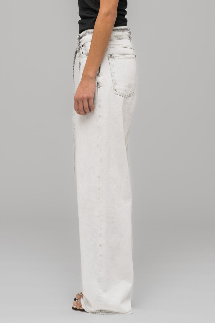 "DOWN TO EARTH" WIDE LEG JEAN WASHED GREY - 032c