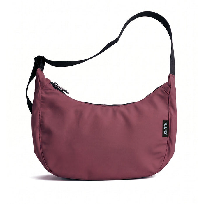 Ela Mo™ Moon Bag | Dark Berry (Coated)
