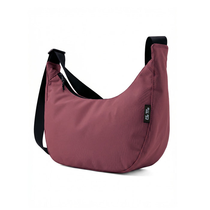 Ela Mo™ Moon Bag | Dark Berry (Coated)
