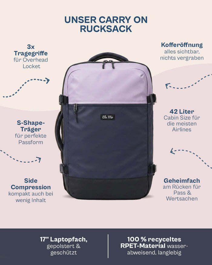 Ela Mo™ Carry on | Coated Edition Fuchsie