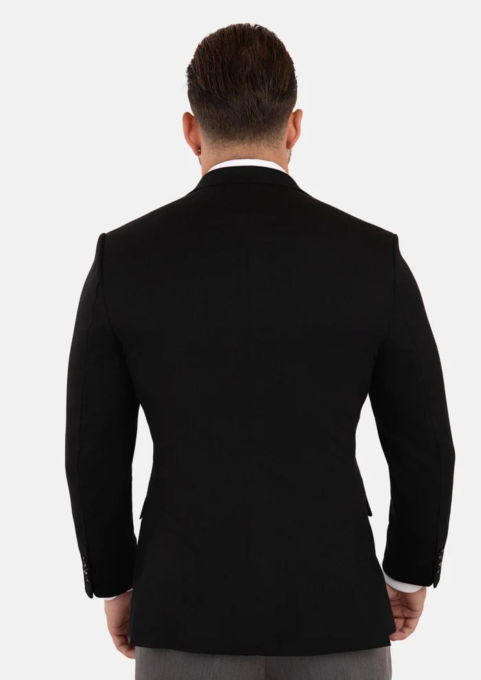 Ellis Black Linen Blend Jacket - SARTORO