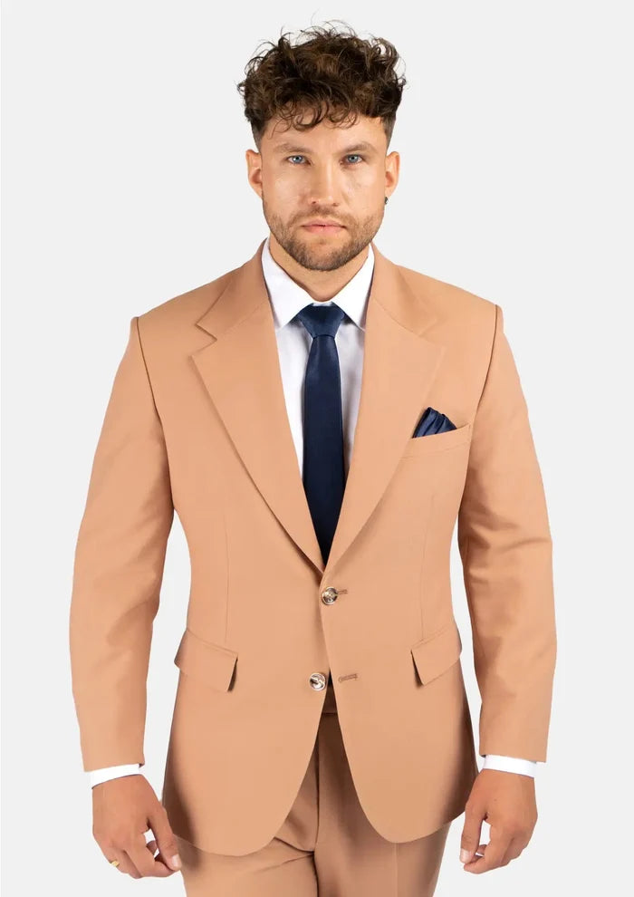 Ellis Camel Stretch Suit - SARTORO