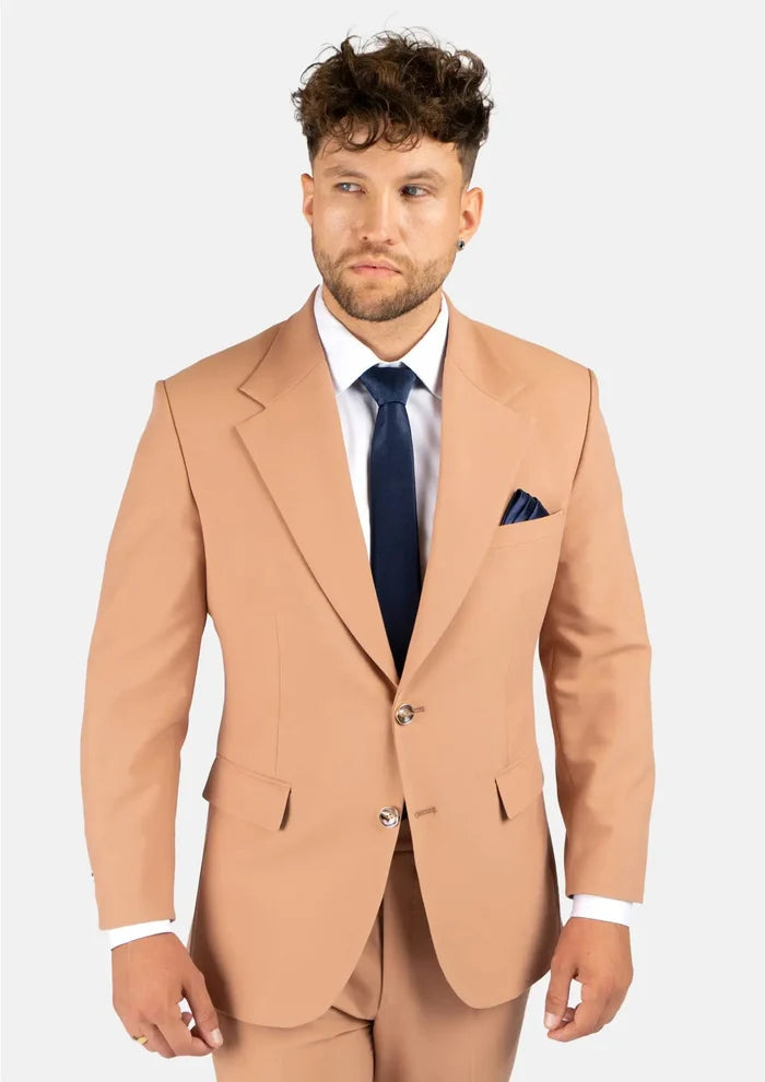 Ellis Camel Stretch Suit - SARTORO