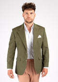 Ellis Olive Cotton Jacket - SARTORO