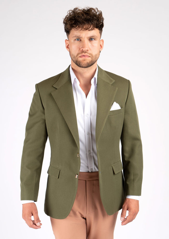 Ellis Olive Cotton Jacket - SARTORO