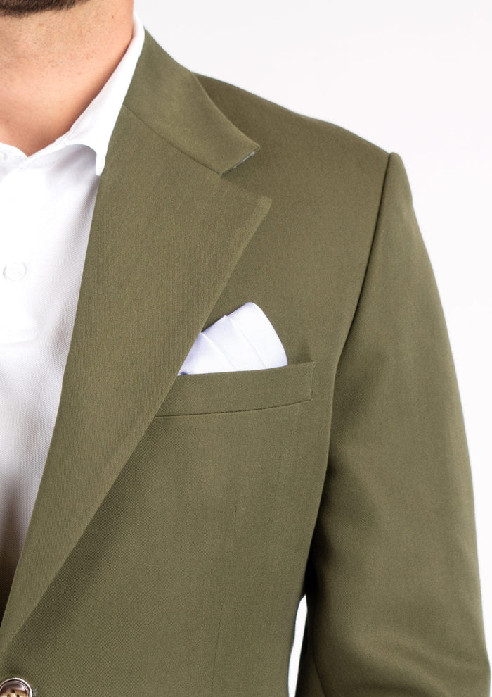 Ellis Olive Cotton Jacket - SARTORO