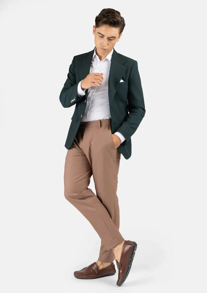 Ellis Emerald Green Stretch Jacket - SARTORO
