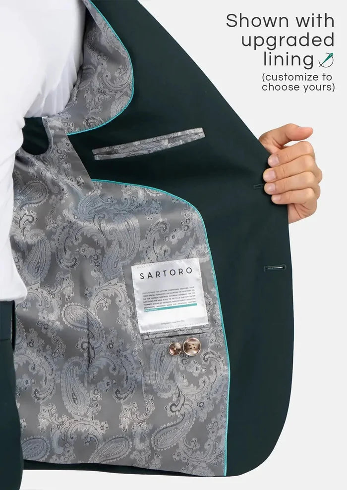 Ellis Emerald Green Stretch Jacket - SARTORO