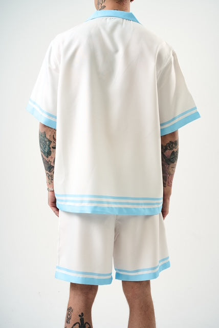 Ensemble Riviera – vue dos chemise et short