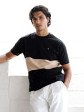 Evan Relaxed T-Shirt - Black & Tan