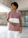 Evan Relaxed T-Shirt - Clay & White