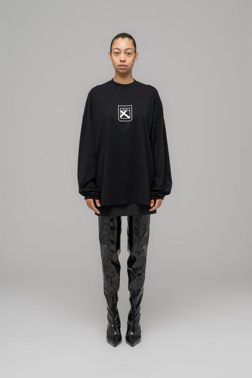 "FAINTING CROSS" OVERSIZED LONGSLEEVE - 032c