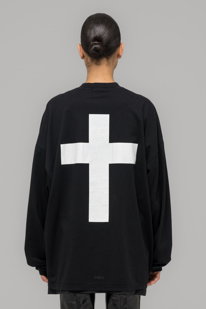 "FAINTING CROSS" OVERSIZED LONGSLEEVE - 032c