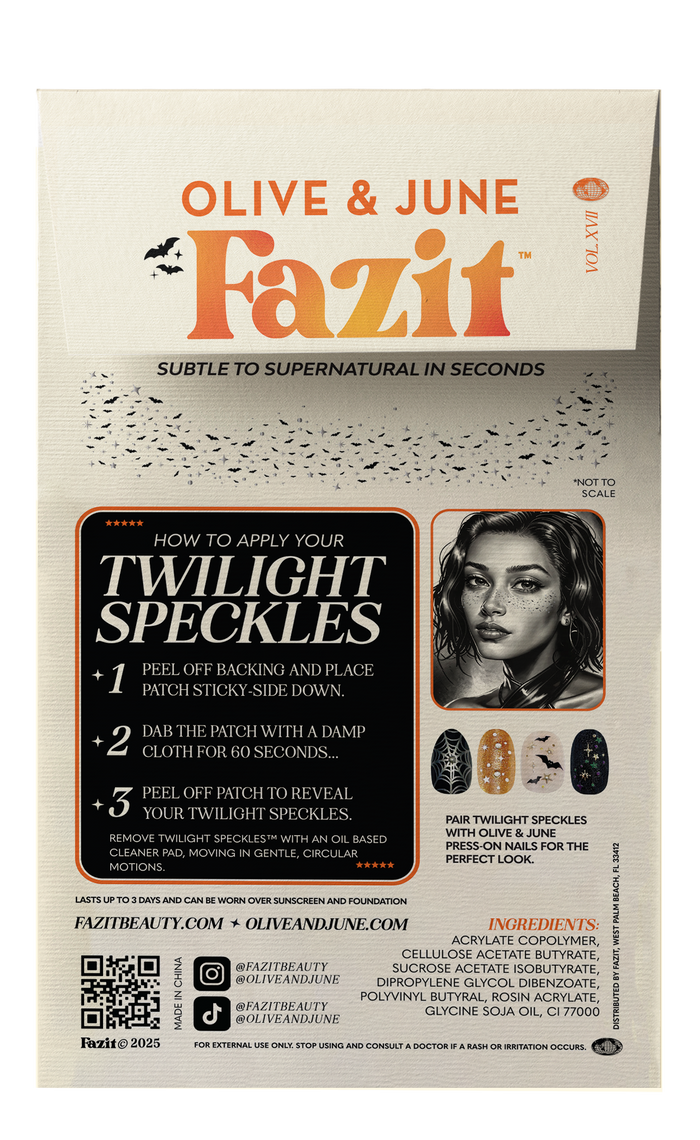 Fazit - Twilight Bat Glitter Freckles Makeup Patches