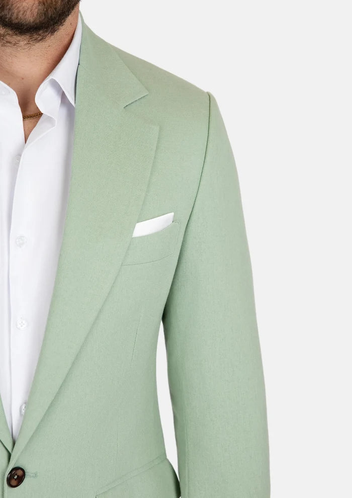 Eldridge Fern Green Linen Suit - SARTORO