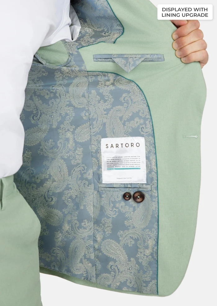 Eldridge Fern Green Linen Suit - SARTORO