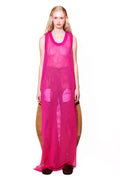 Fishnet Tank-Dress Pink