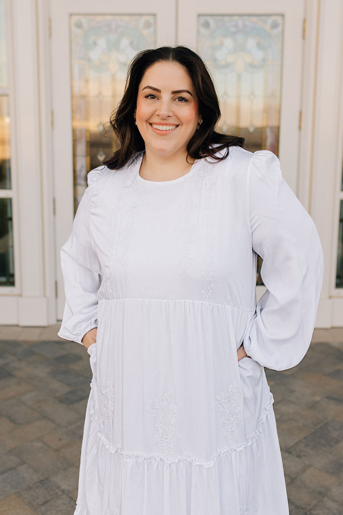 Flora Embroidered Temple Dress