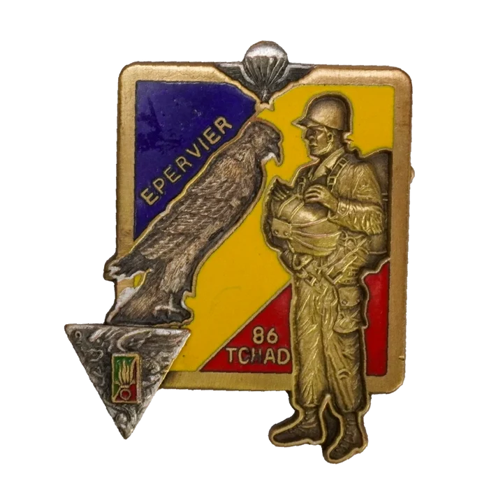 French Foreign Legion Operation Épervier 1986 Chad Badge - French Army Surplus - Flags, Badges & Insignia
