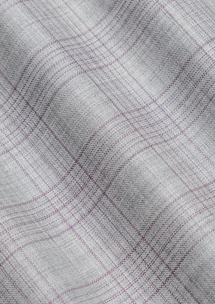French Gray Checked Pants - SARTORO