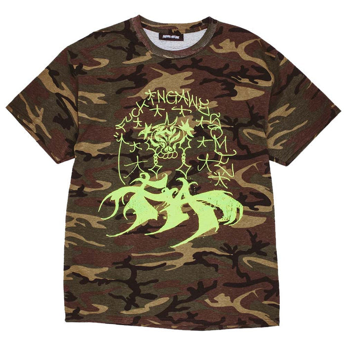Fucking Awesome Savie Short Sleeve T-Shirt camo pure boardshop