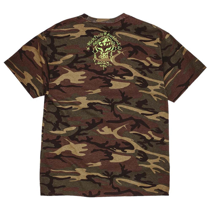 Fucking Awesome Savie Short Sleeve T-Shirt camo pure boardshop