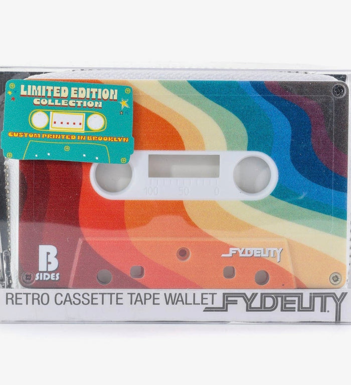Fydelity - Retro Cassette Wallet (Groovy Rainbow)