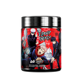 Black and red container with detailed nutrition facts and Gamer Supps contact info on the back label