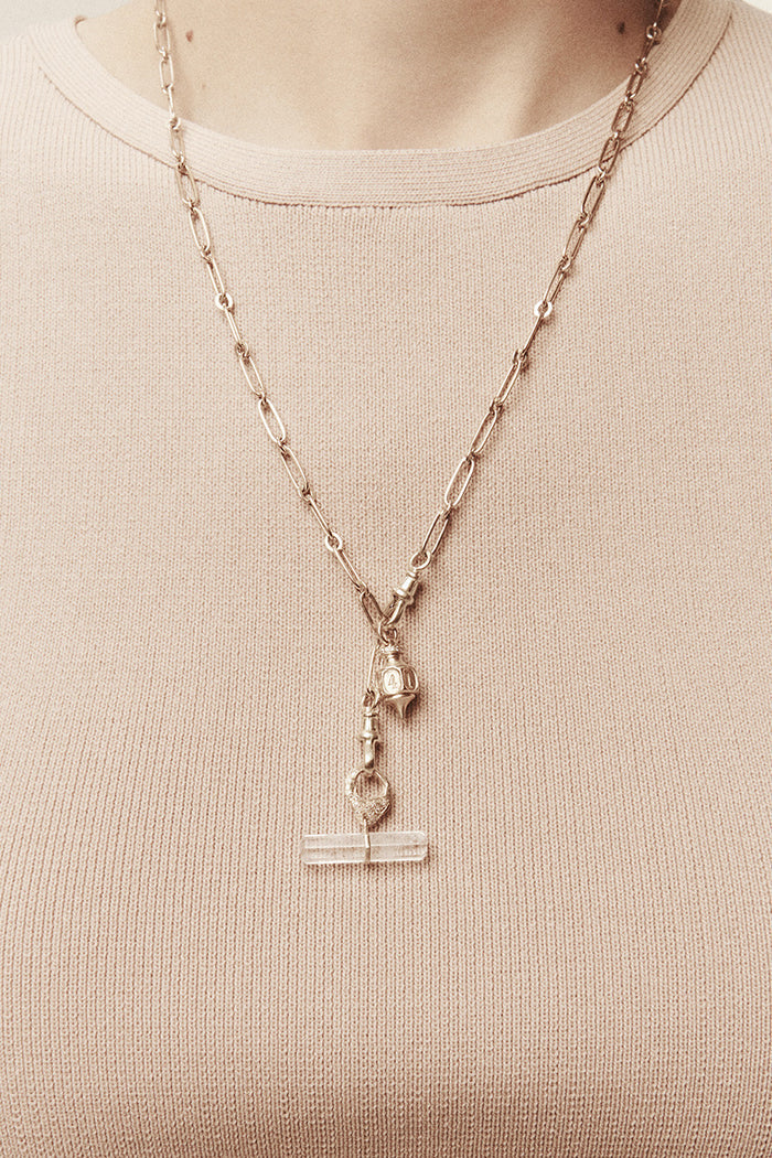 Germain Amulet Charm Pendant - Yellow Gold