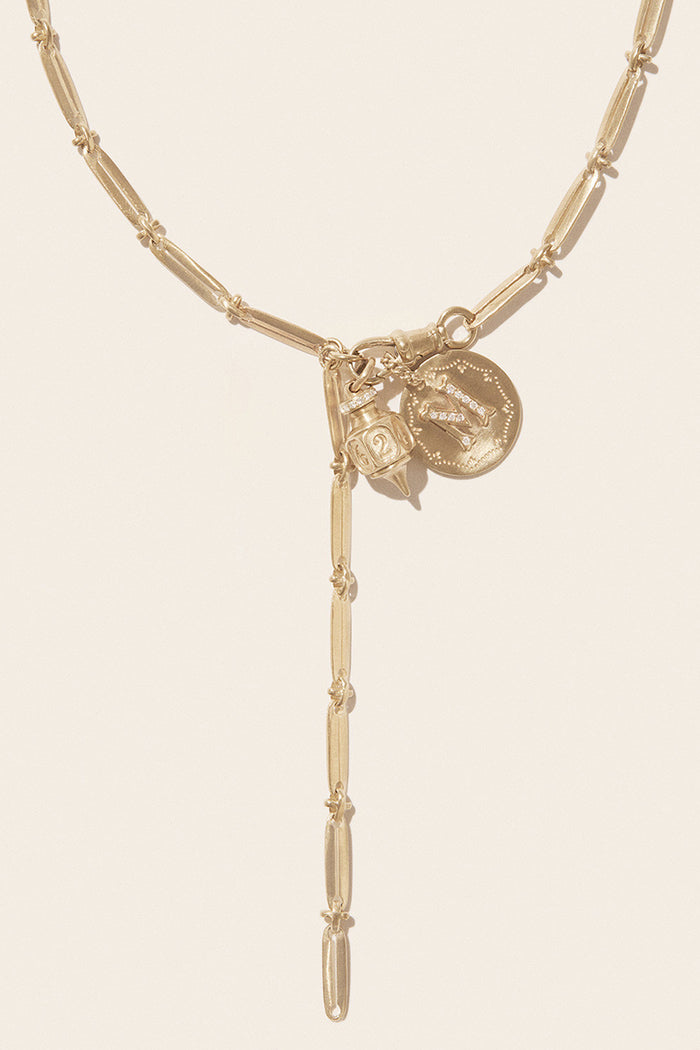 Germain Amulet Charm Pendant - Yellow Gold