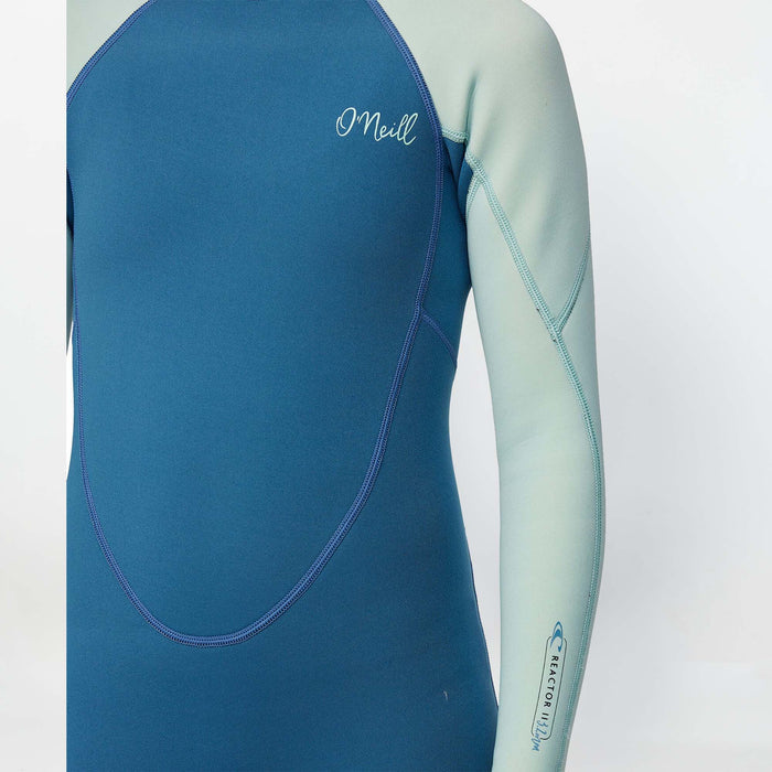Girl's Reactor 3/2mm Steamer Back Zip - Deep Blue