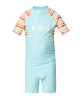 Girl's Toddler SPF SS Spring Rash Suit - Retro Stripe