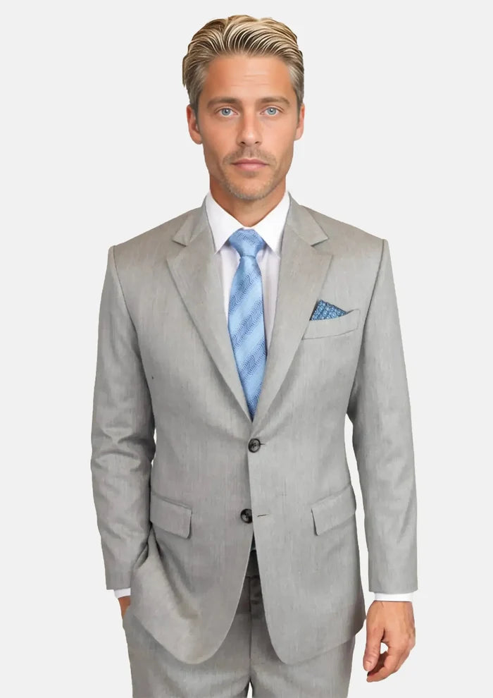 Glacier Grey Twill Suit