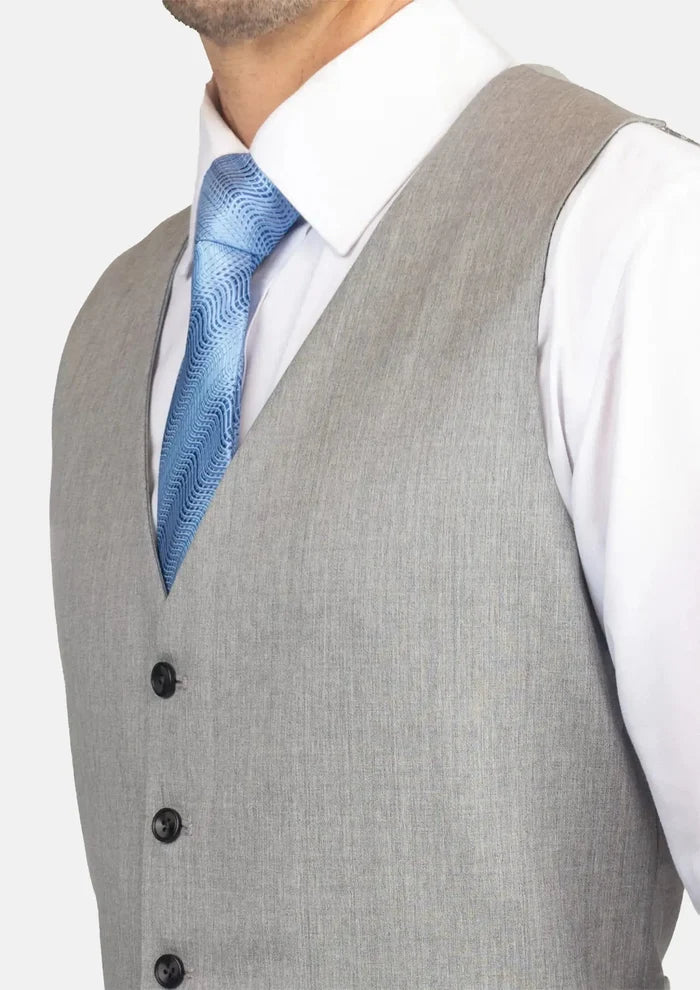 Glacier Grey Twill Vest