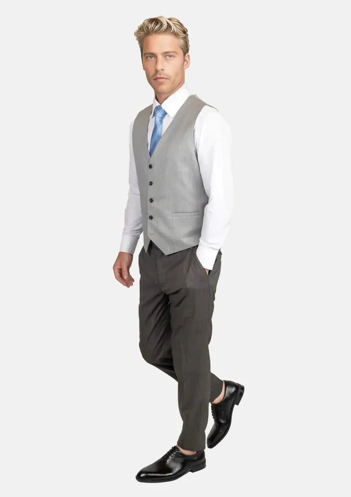 Glacier Grey Twill Vest