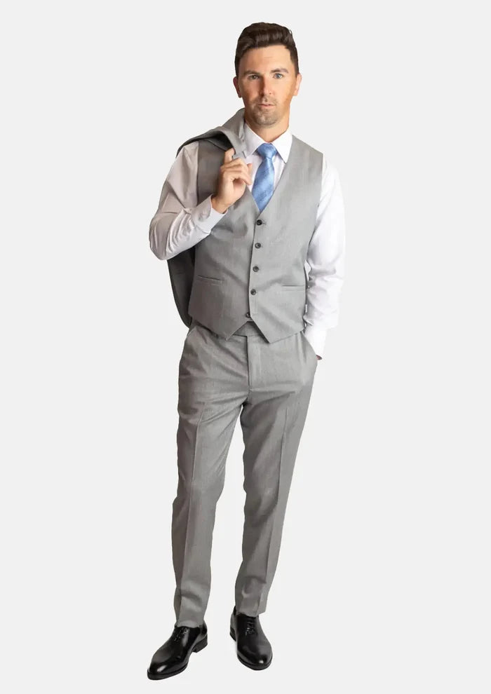 Glacier Grey Twill Vest