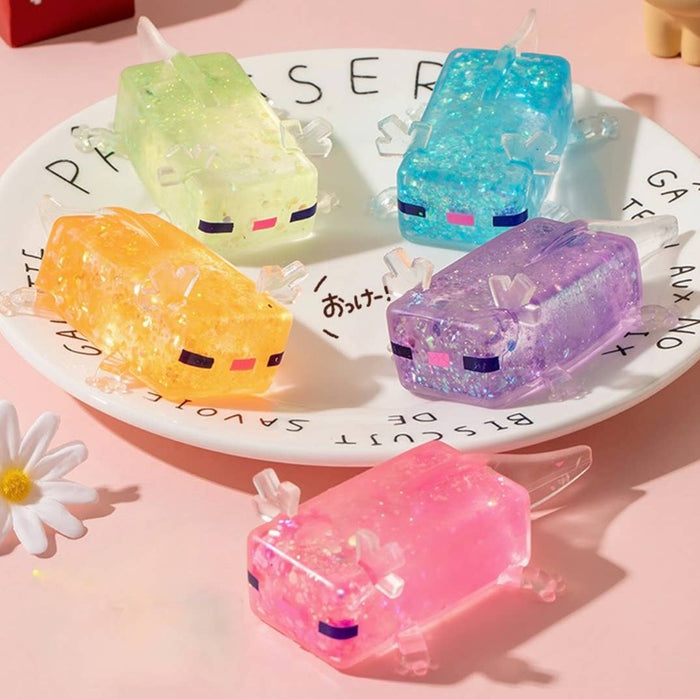 Glitter Axolotl Salamander Squishy