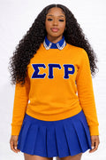 Gold ΣΓΡ Chenille Sweatshirt