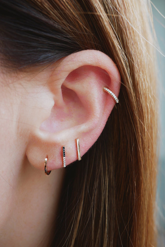 Gold Mini Huggie Earring - Yellow Gold - Pavilion